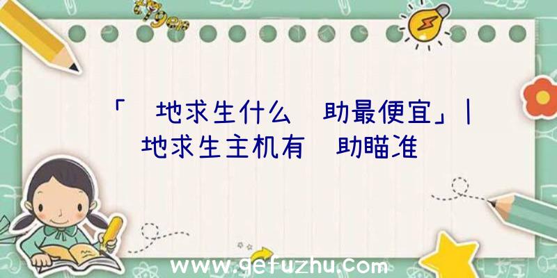 「绝地求生什么辅助最便宜」|绝地求生主机有辅助瞄准